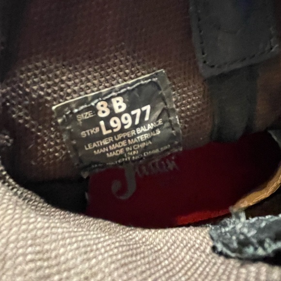 Justtin gypsy L9977 square toe cowgirl wester boots size 8B - Picture 5 of 16